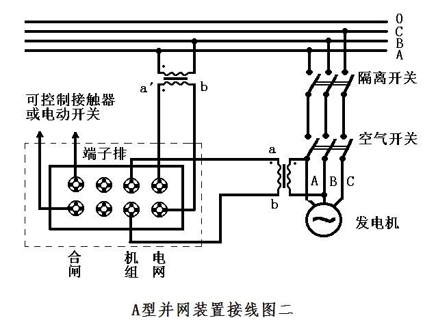 DZZB-A型并网装置接线图二
